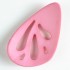 Dekorknapp, 70mm rosa
