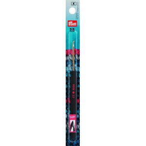 Soft heklenål, 2,5 mm